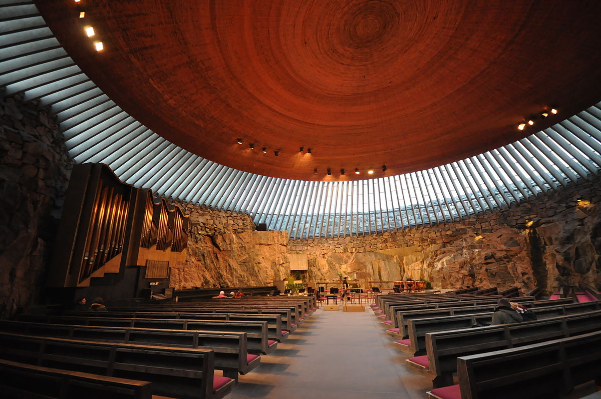 Церковь Темппеляукио Temppeliaukio, Хельсинки